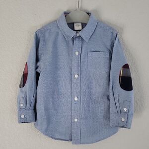 Janie and Jack Blue Button Down Shirt